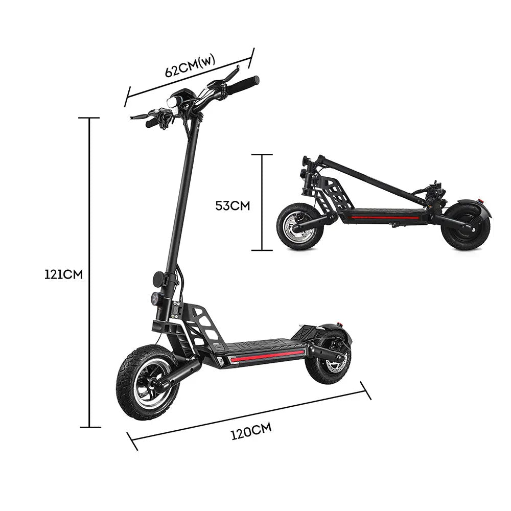 1000W G2 10 inches Off-Road Electric Scooter Motorised Adult Boys Riding Foldable