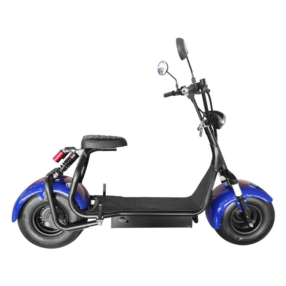 AKEZ Halley SMD-101 2000W 20AH 8 Inches Wheel With Hydraulic Shock Absorber Electric Scooter - Blue