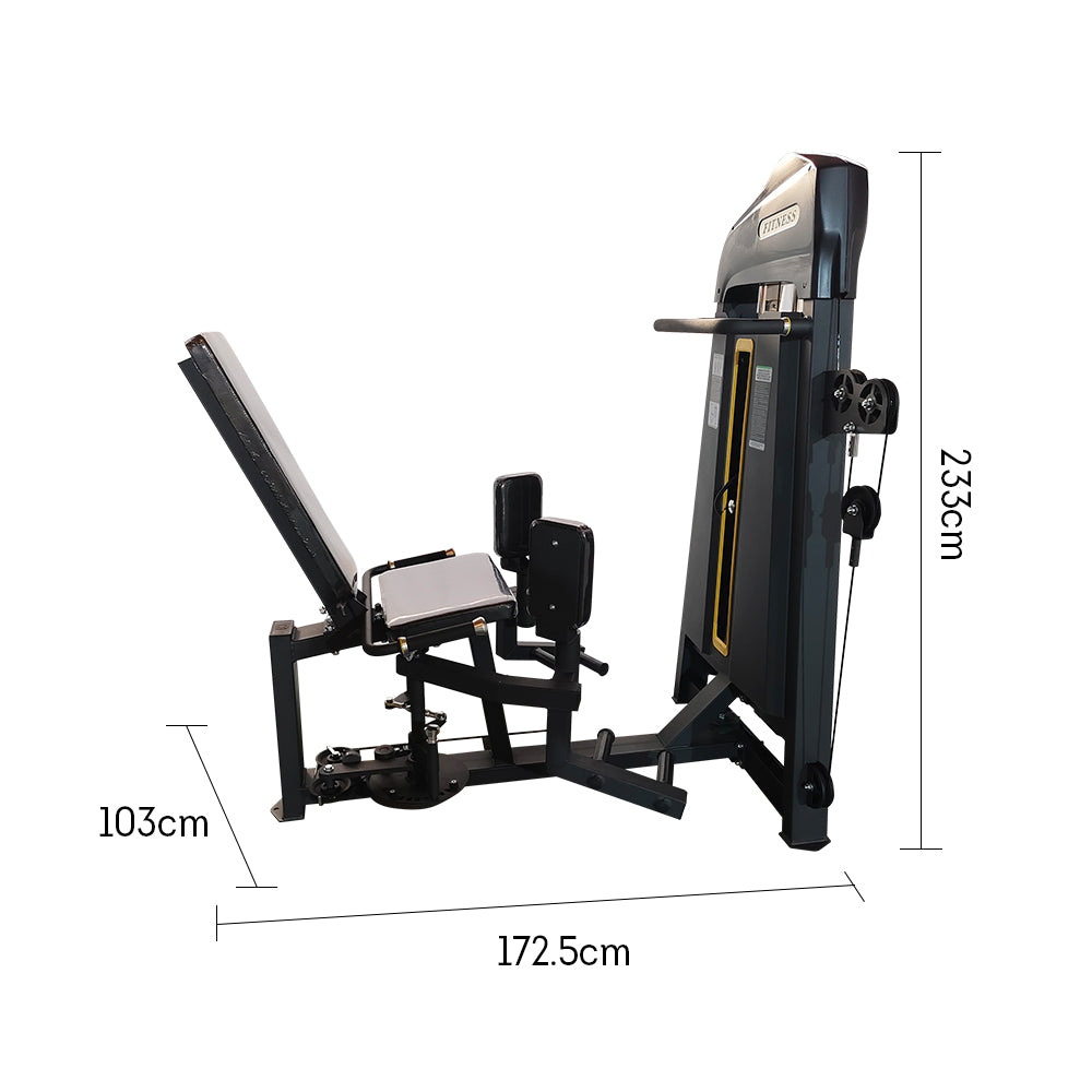 JMQ FITNESS MN B1021 70KG Weight Stacks Leg Extension Machine Fitness Equipment Gym Home Machine - Black