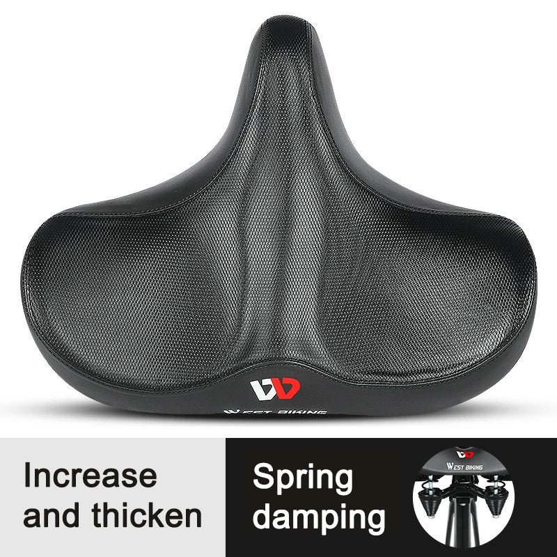 Large bicycle seat, big butt, comfortable seat, saddle seat, riding accessories and equipment Hollow/groove