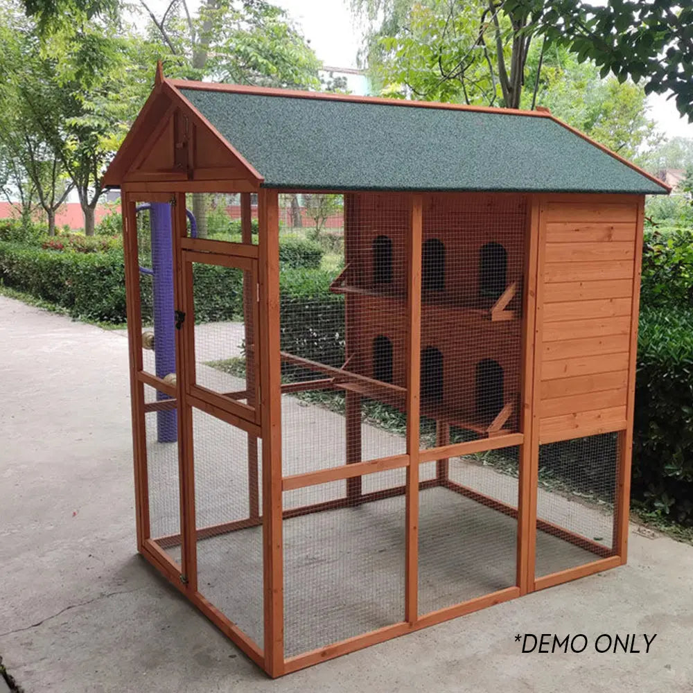 Outdoor pigeon cage aviary house shed bird pairing wooden bird pet cage rainproof sunscreen Bird Aviary OEM