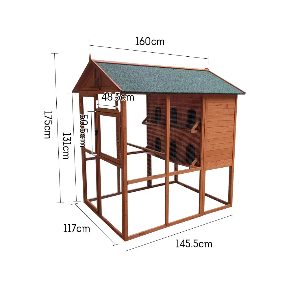 Outdoor pigeon cage aviary house shed bird pairing wooden bird pet cage rainproof sunscreen Bird Aviary OEM