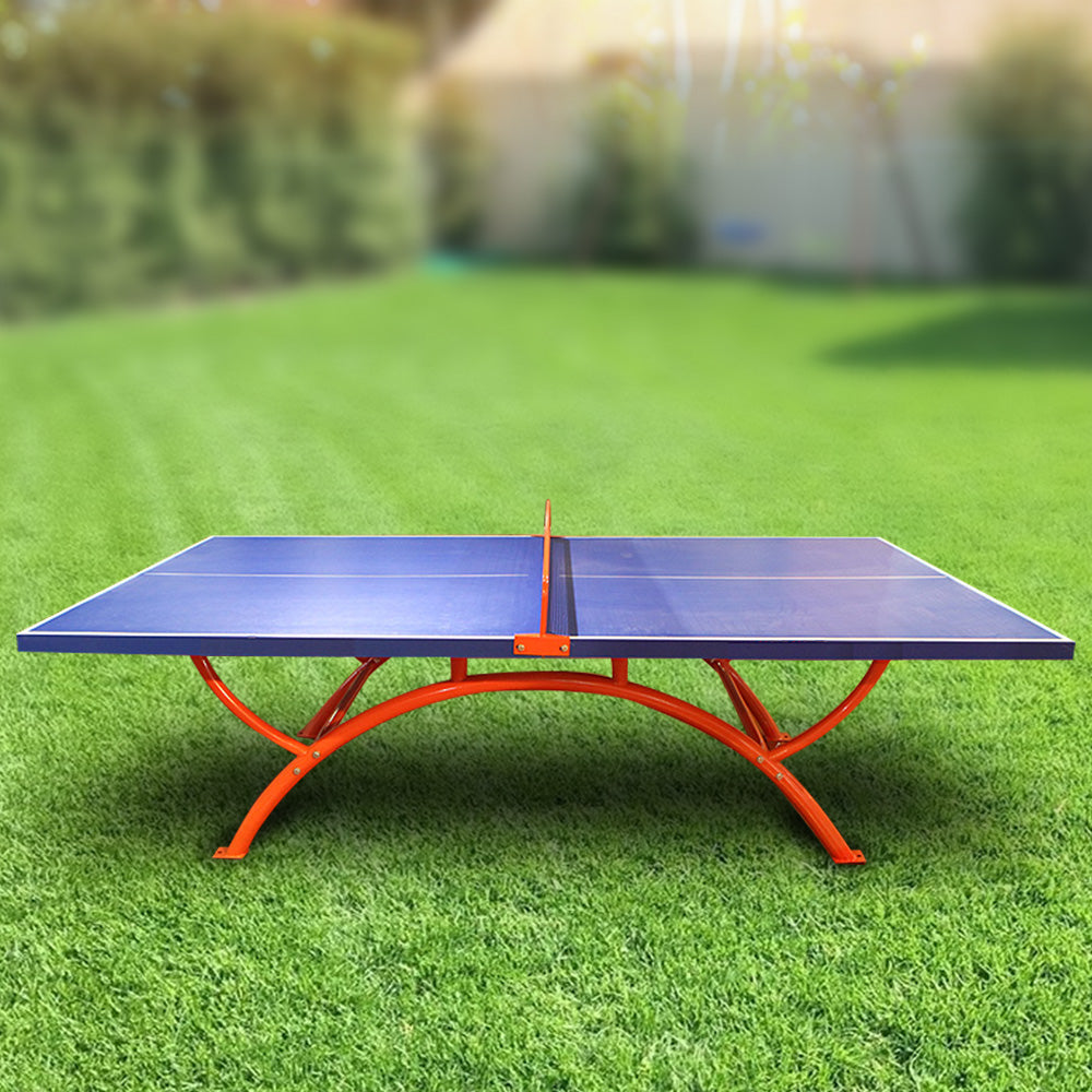 PRIMO Size Rainbow/Arc Frame Heavy Duty Outdoor Table Tennis/Ping Pong Table