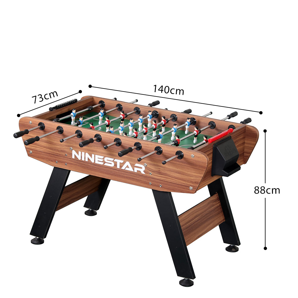 MACE 1D010A 4.5FT Soccer Table Football Game - Walnut