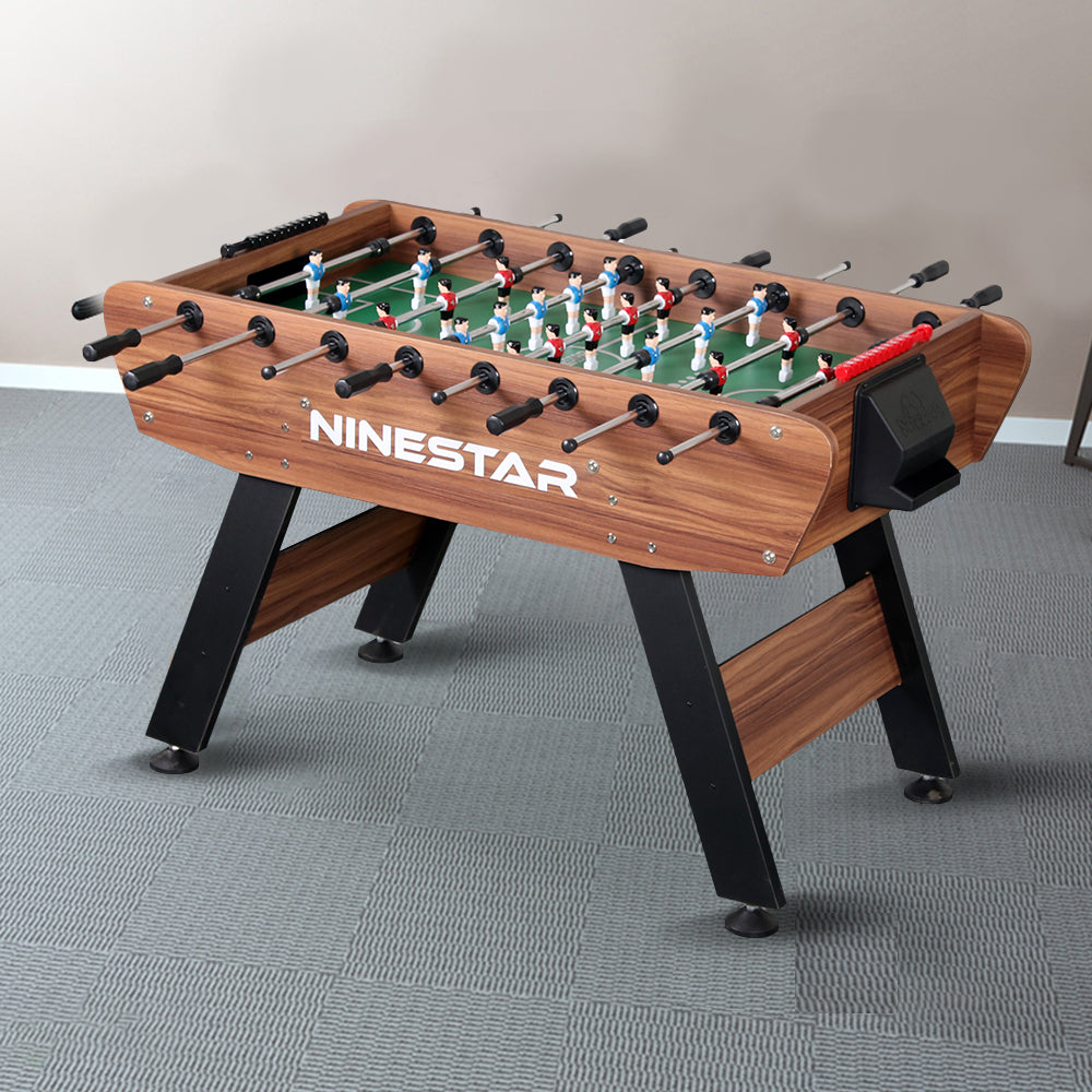 MACE 1D010A 4.5FT Soccer Table Football Game - Walnut