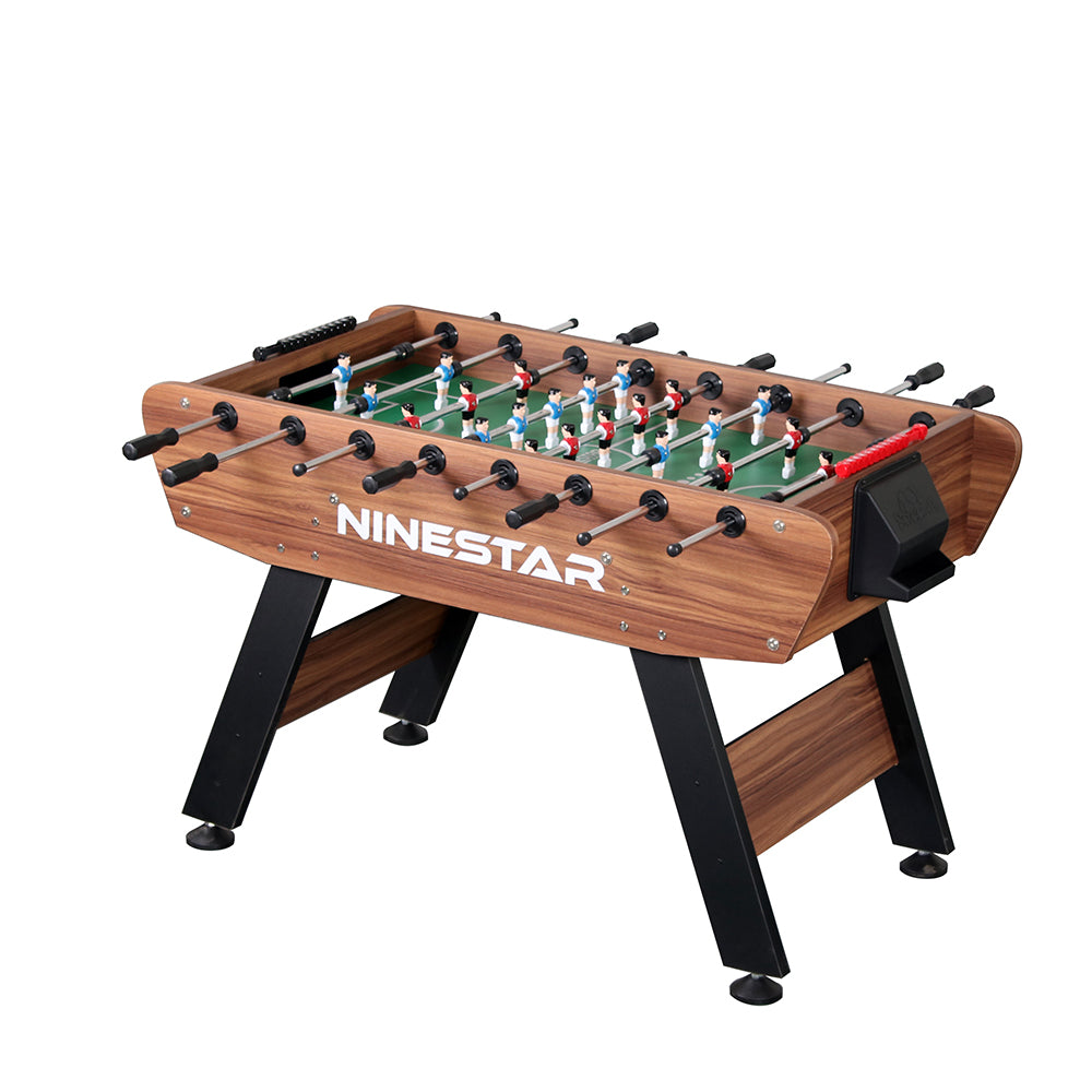 MACE 1D010A 4.5FT Soccer Table Football Game - Walnut