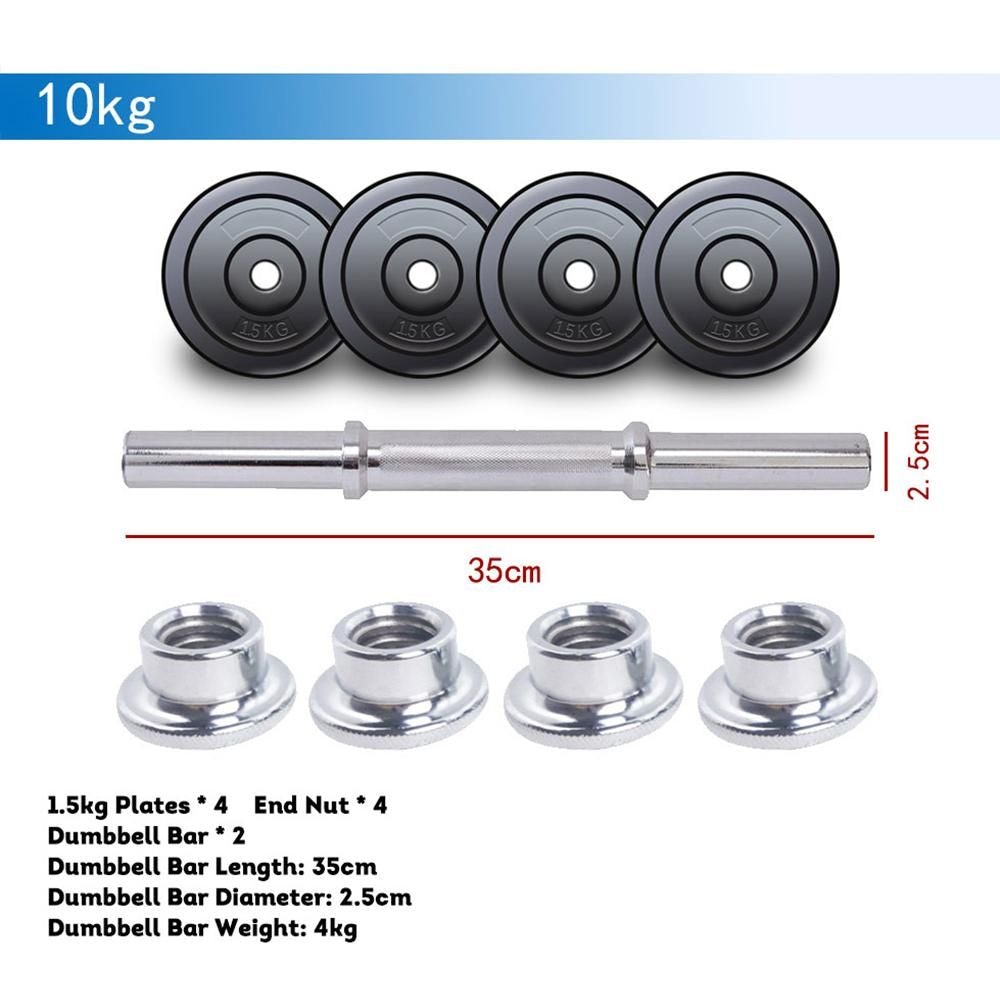 10-40kg JMQ Fitness Eco-friendly Dumbbells Electroplated Dumbbell Bar Home Gym Weight Training JMQ FITNESS