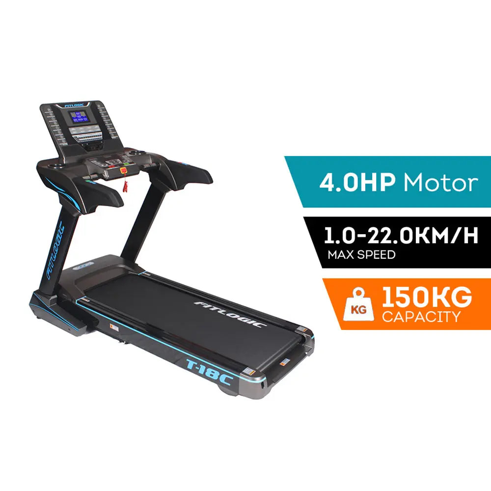 T-18C 4.0HP Electric Treadmill Home Exercise Machine Fitness Equipment Bluetooth