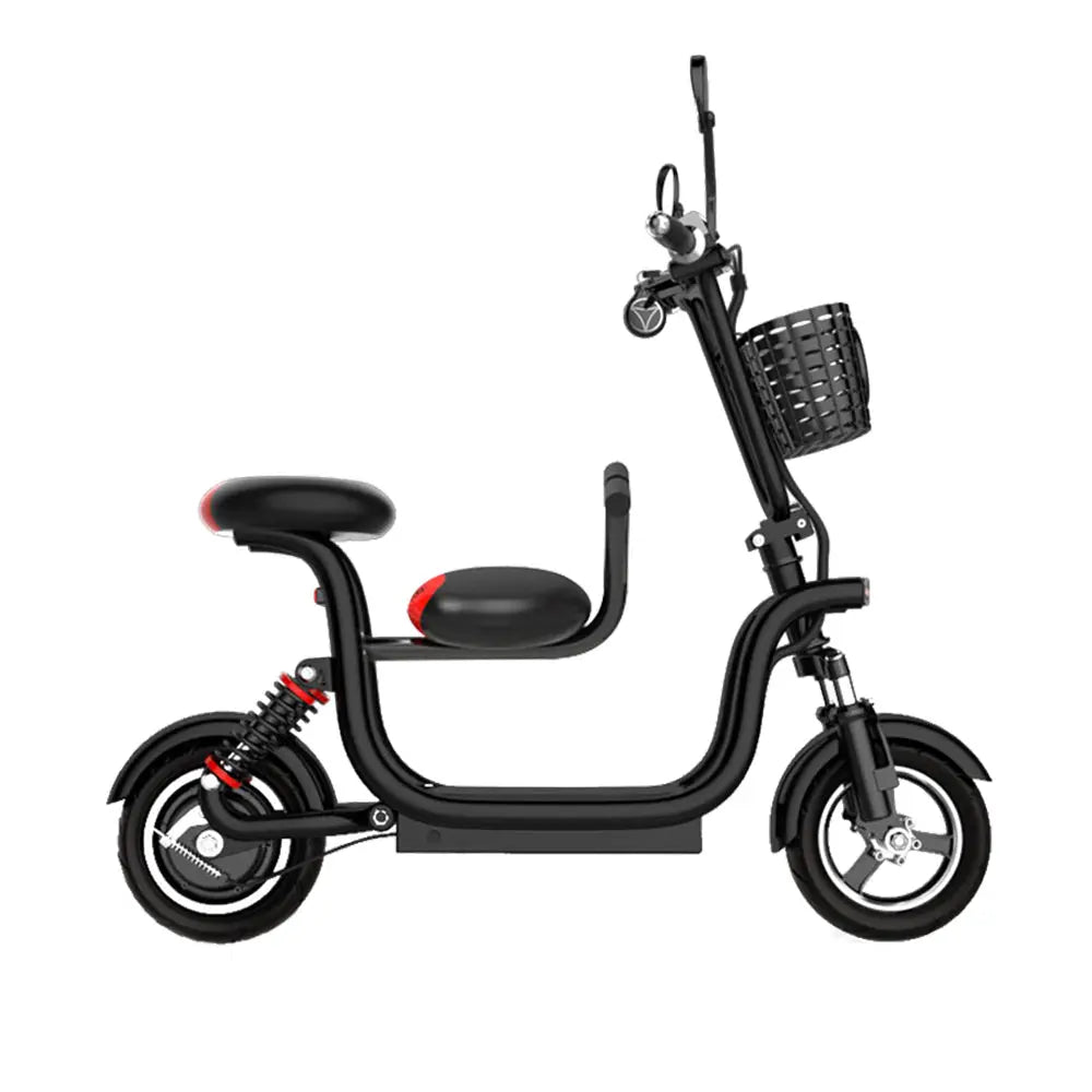AKEZ CC1 48V 400W 13Ah Single Motor Foldable Electric scooter W/ Baby Seat