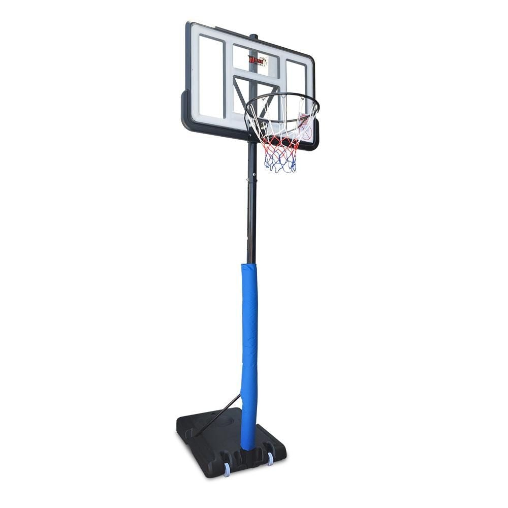 3.05M Dunk Master M021A2 Basketball Hoop System Height Adjustable Rim Kid White JMQ FITNESS