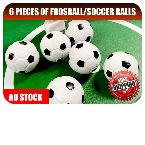 6x 35mm Soccer/Foosball Table Balls Fussball Indoor Game