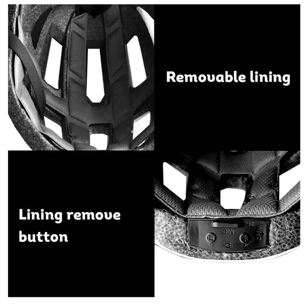 [5% OFF PRE-SALE] AKEZ Bluetooth HD Filming Helmet Safety Tail Light Riding Helmet (Dispatch in 8 weeks) megalivingmatters