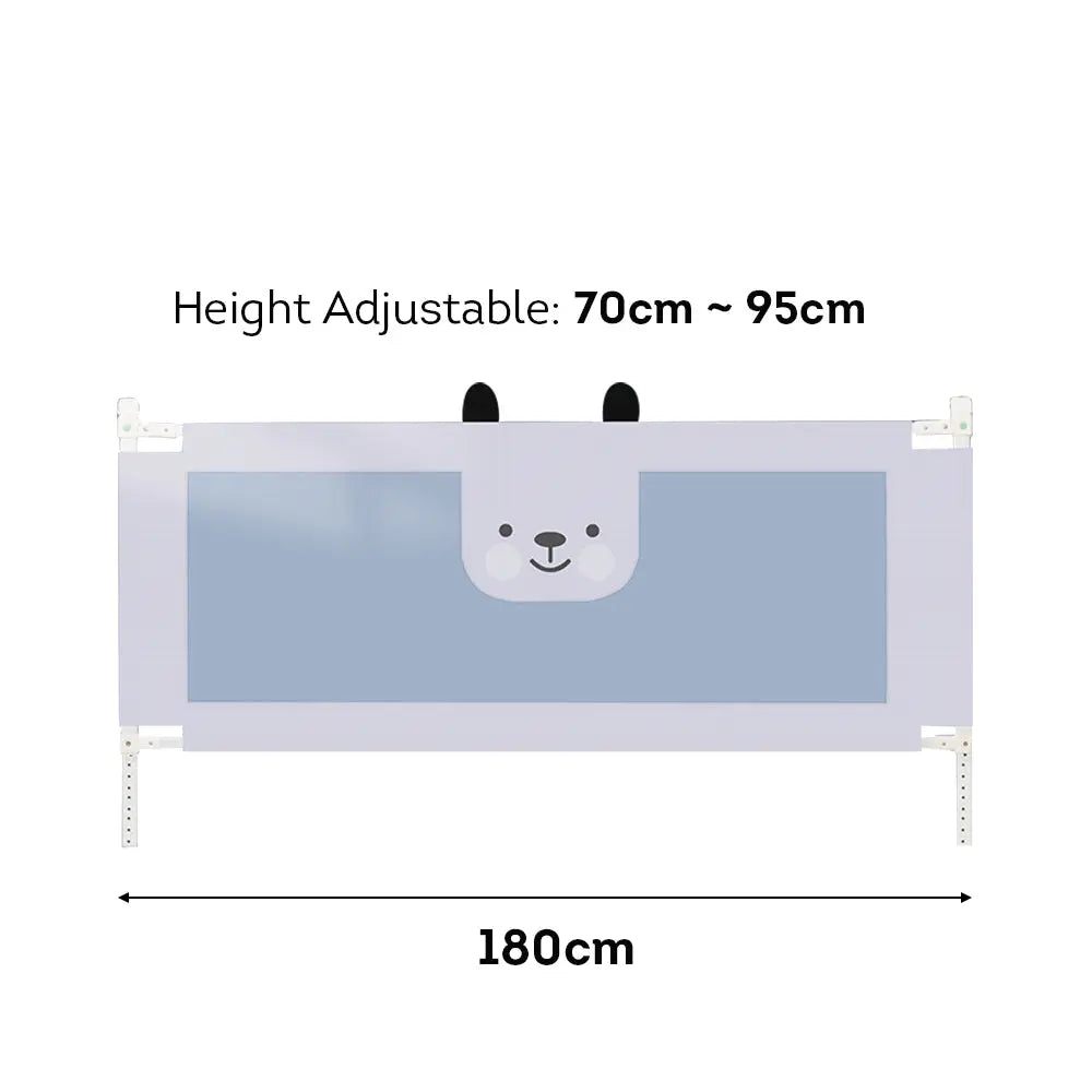 [5% OFF PRE-SALE] T&R SPORTS 180CM Bed Guard Panel Height Adjustable - Gray (Dispatch in 8 weeks) megalivingmatters