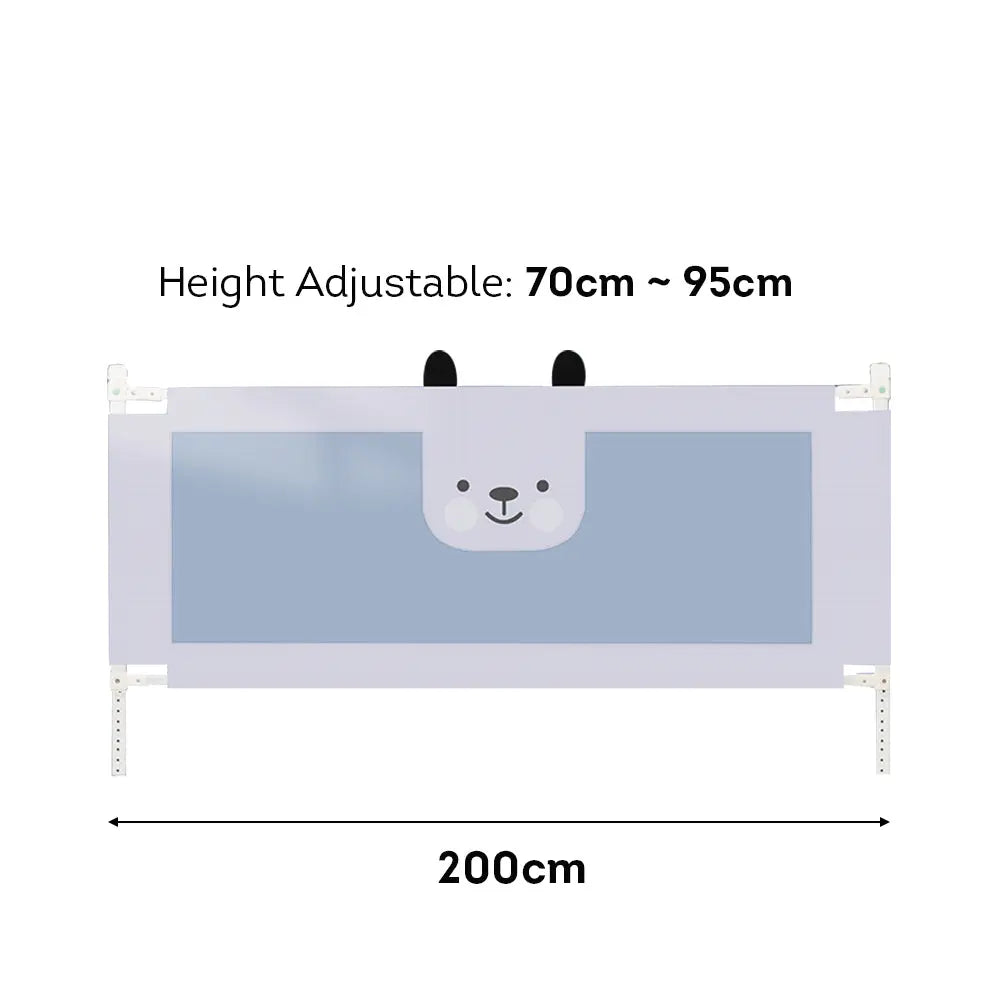 [5% OFF PRE-SALE] T&R SPORTS 200CM Bed Guard Panel Height Adjustable - Gray (Dispatch in 8 weeks) megalivingmatters