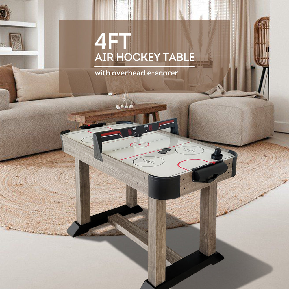 MACE 4Ft Air Hockey Table with Overhead E-scorer - Wood