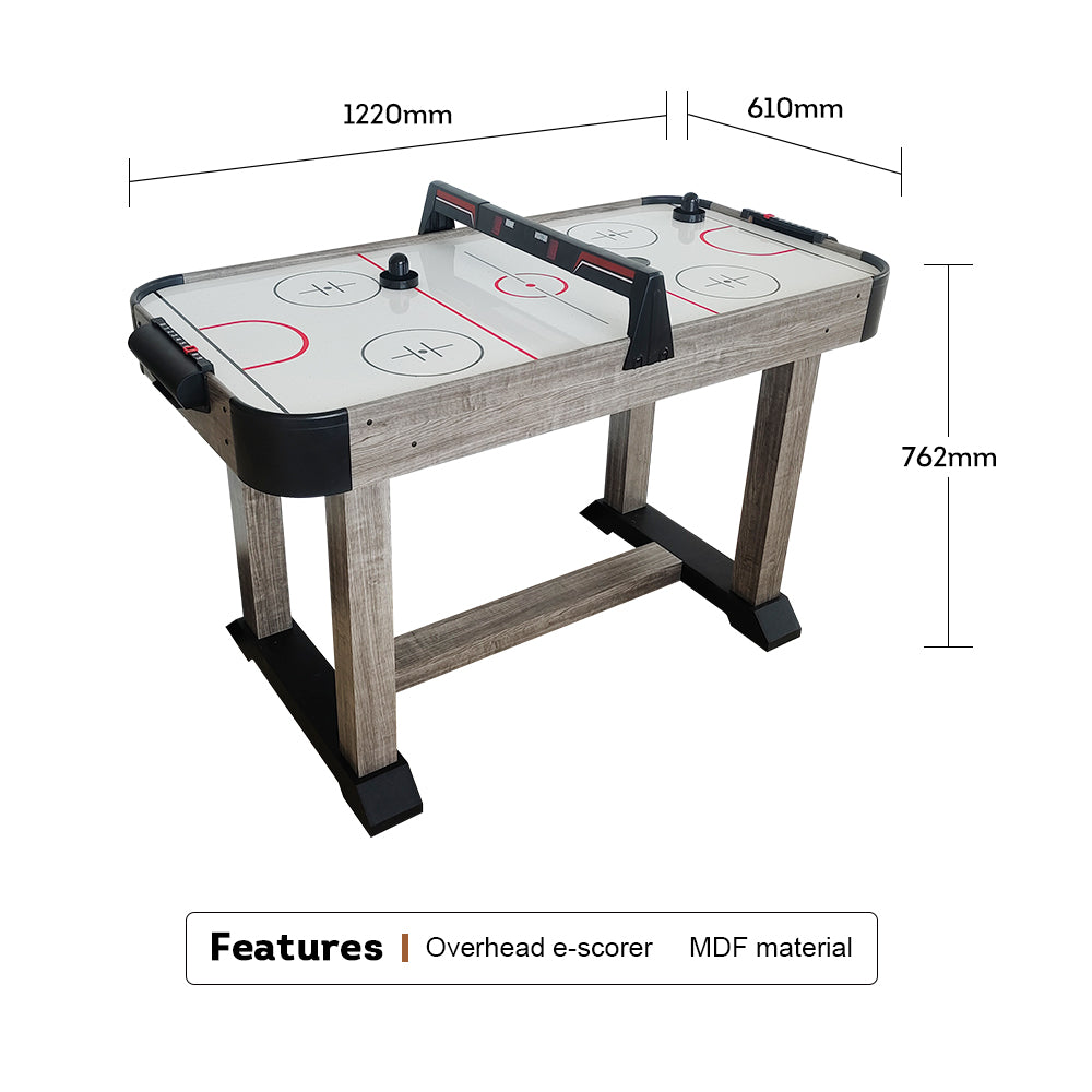 MACE 4Ft Air Hockey Table with Overhead E-scorer - Wood