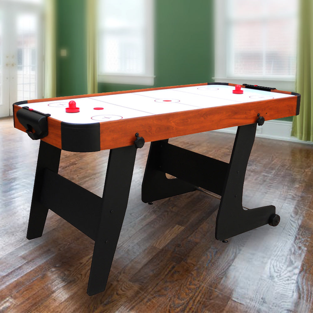 MACE 5FT Foldable Air Hockey Table - Black&Wood