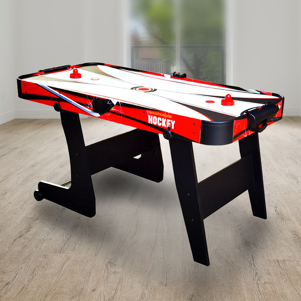 MACE 5FT Foldable Air Hockey Table - Black&Red