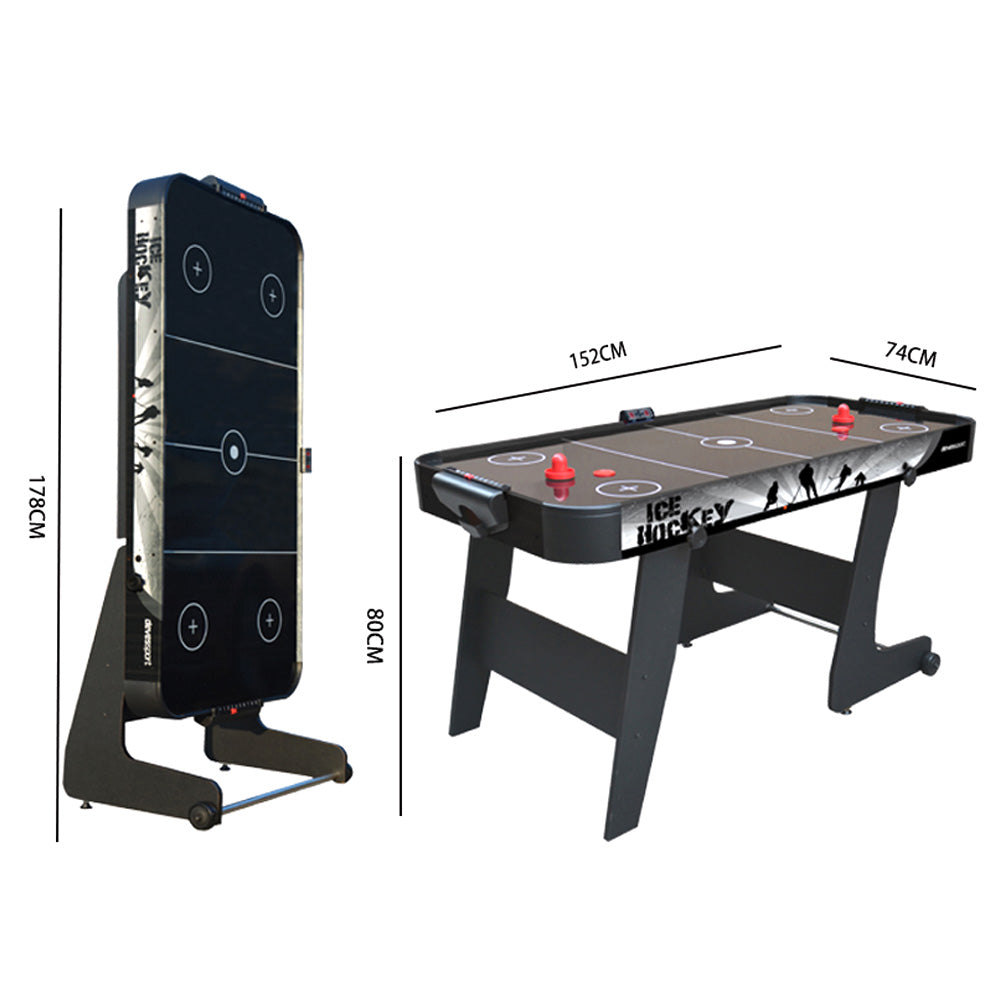 MACE 5FT Foldable Air Hockey Table - Black
