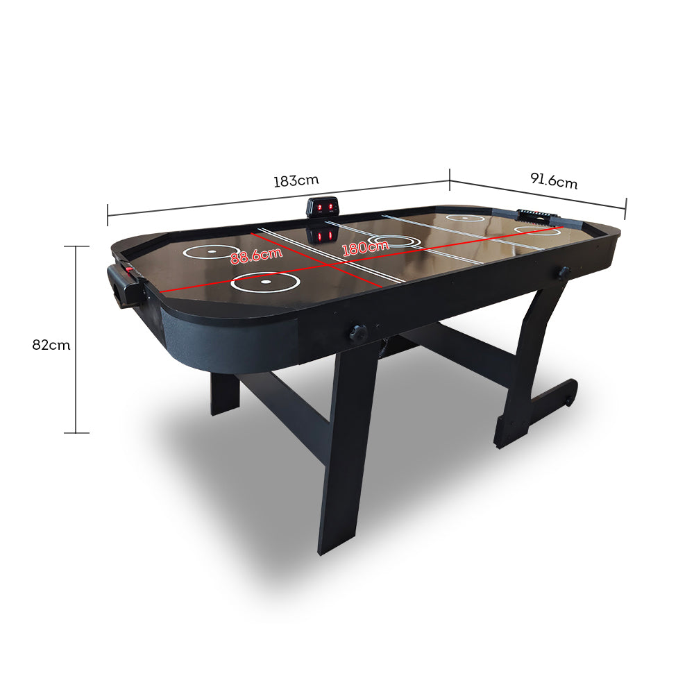 MACE 6FT Strong Foldable Air Hockey Table With Wheels