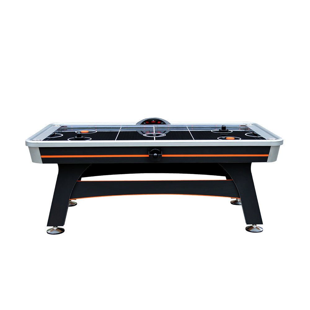 MACE 7FT Air Hockey Table Black Orange Color with LED Light