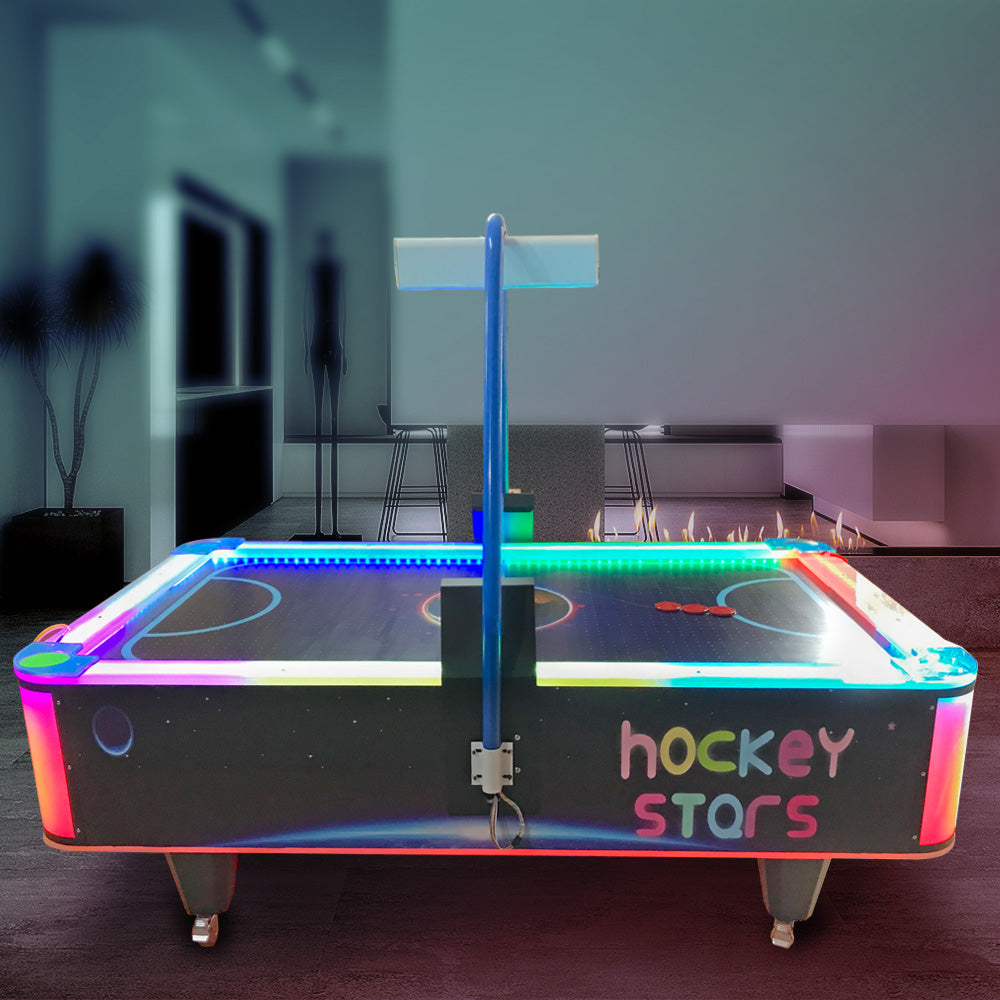 MACE 8FT LED Air Hockey Table Office Hotel Event Roadshow Stylish Indoor Entertainment