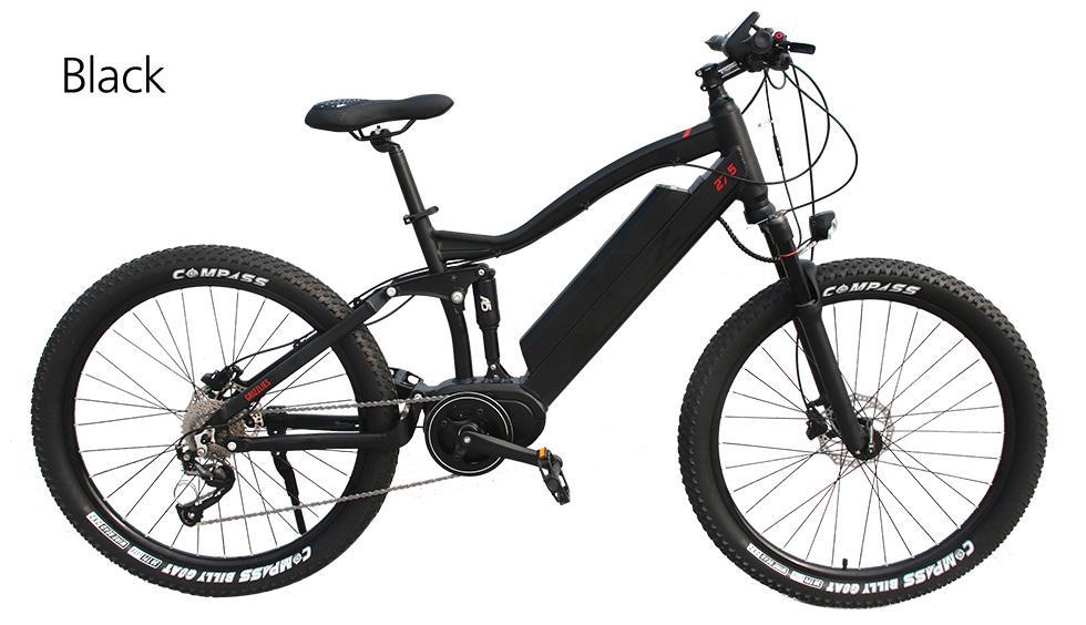 AKEZ 48V Electric Bike 27.5 inch eBike Mountain Motorized Bicycle Intermediate Motor AKEZ