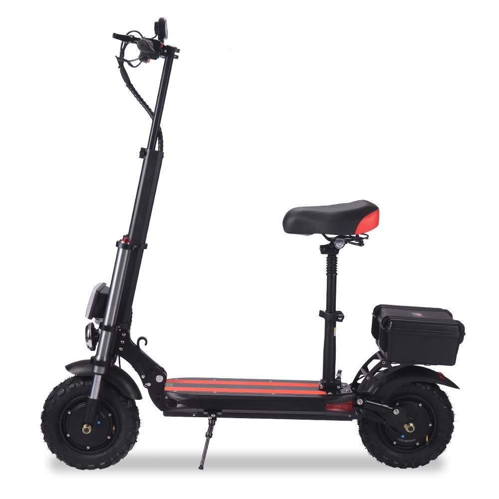 AKEZ 48V13Ah Dual Motors Off Road Electric Scooter w/ Seat Rear Box Motorised AU AKEZ