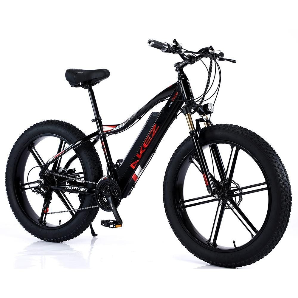 AKEZ 48V ML1P Snow Bicycle 26-inch Beach Electric Bike Motorized eBike Battery AKEZ