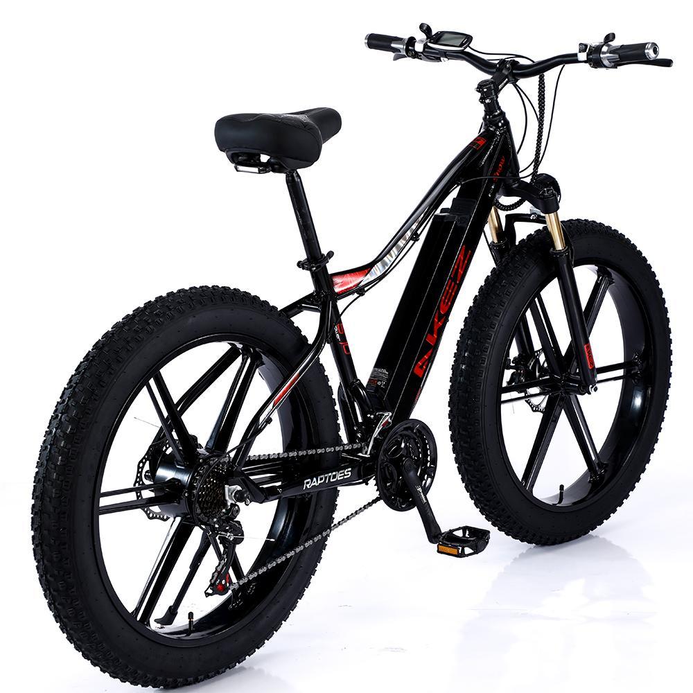 AKEZ 48V ML1P Snow Bicycle 26-inch Beach Electric Bike Motorized eBike Battery AKEZ