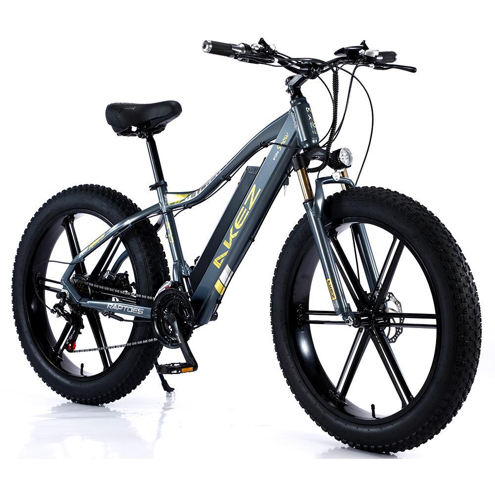 AKEZ 48V ML1P Snow Bicycle 26-inch Beach Electric Bike Motorized eBike Battery AKEZ