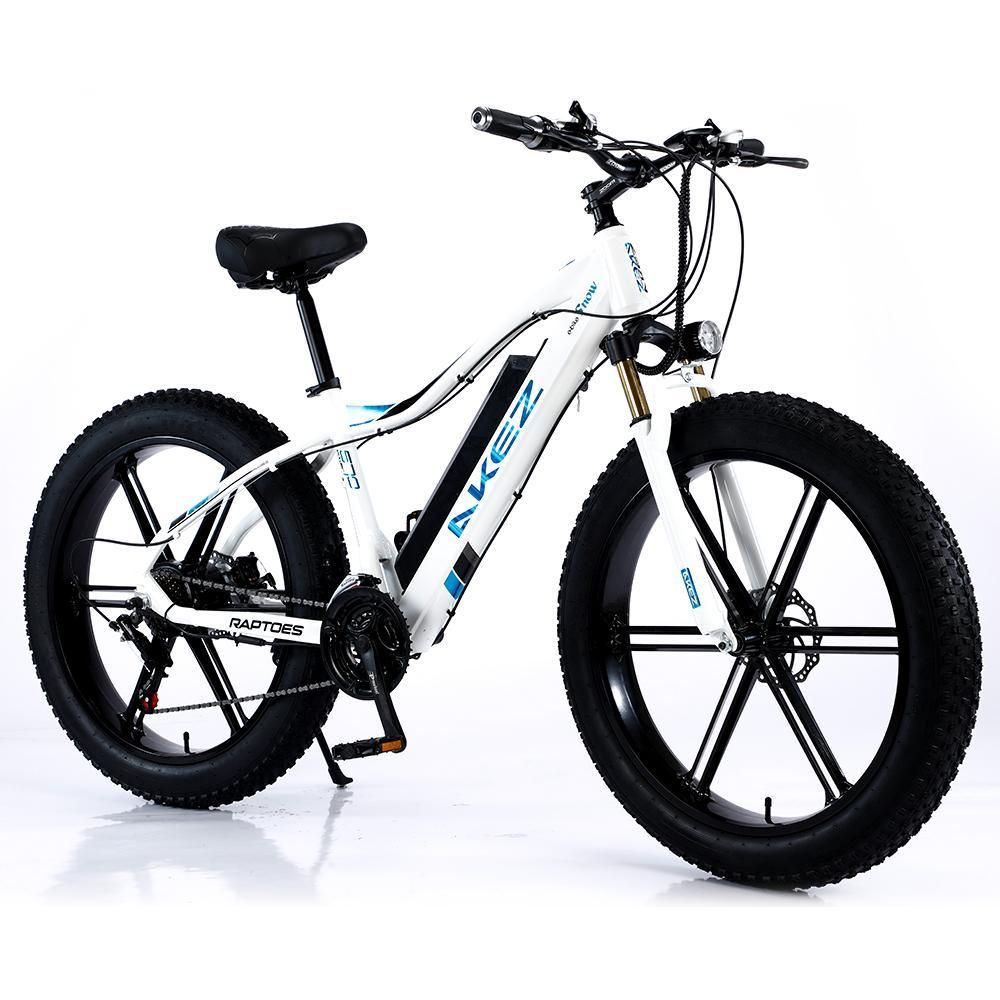 AKEZ 48V ML1P Snow Bicycle 26-inch Beach Electric Bike Motorized eBike Battery AKEZ