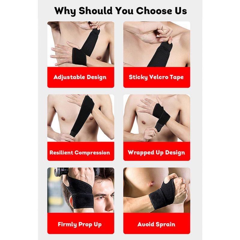 Adjustable Resistant Wrist Guard for men and women Home Gym Accessories JMQ FITNESS
