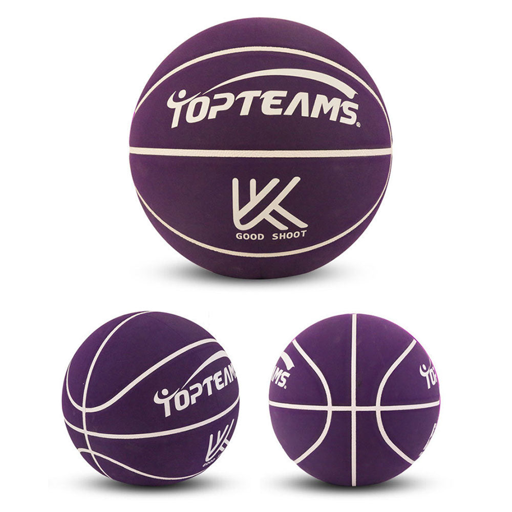 BALLSTRIKE FMSIZE7 Size 7 Suede Basketball Excellent Bounce Game Ball Indoor Outdoor - Purple