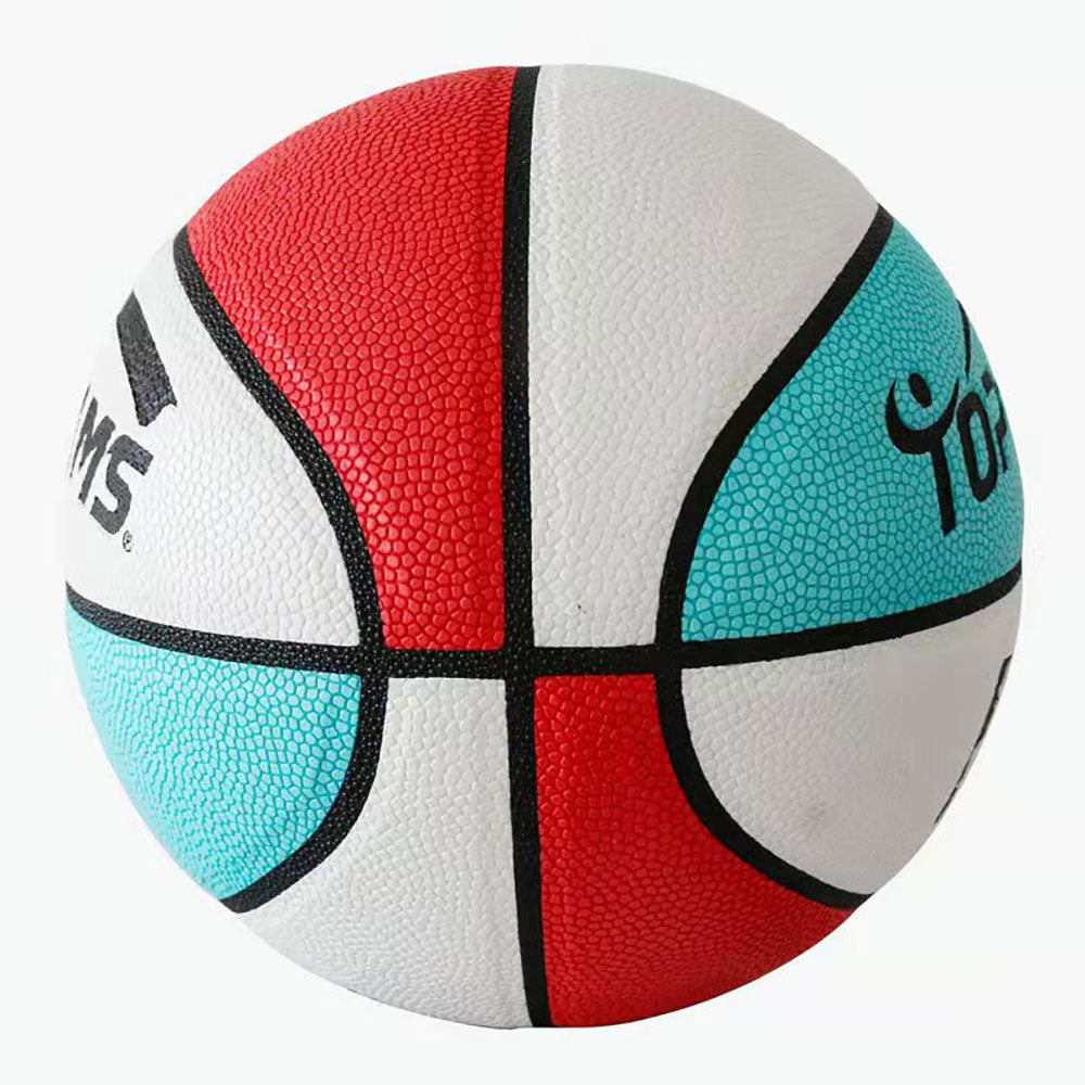 BALLSTRIKE XHSIZE7 Size 7 Anti-Slip Basketball Excellent Bounce Game Ball Indoor Outdoor - Red&Blue&White