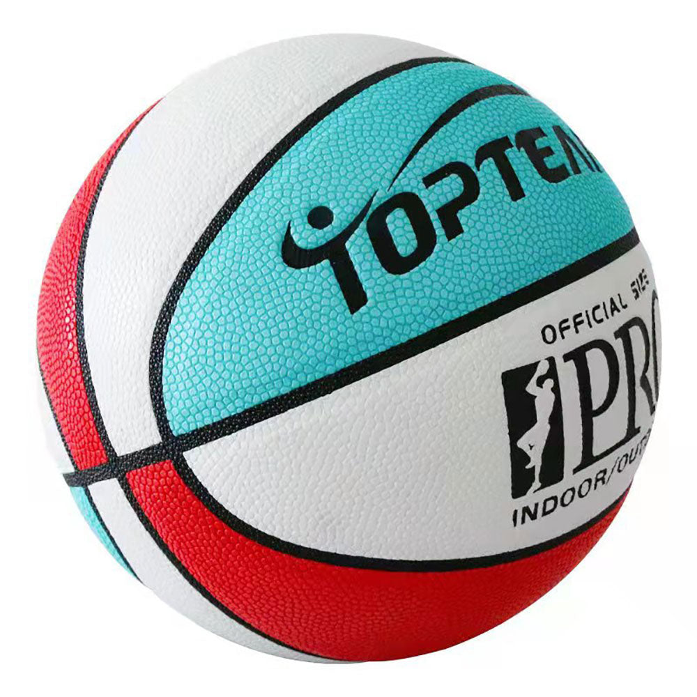 BALLSTRIKE XHSIZE7 Size 7 Anti-Slip Basketball Excellent Bounce Game Ball Indoor Outdoor - Red&Blue&White