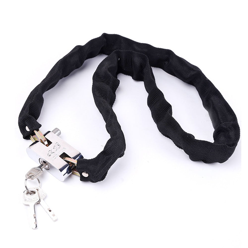 Bicycle Chain Lock 3 Keys Cloth Cover Multifunction Bike Accessories