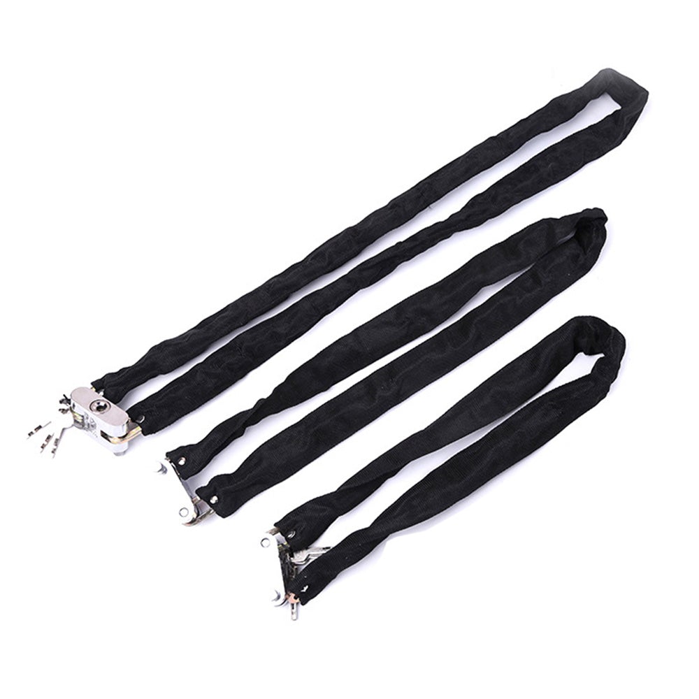 Bicycle Chain Lock 3 Keys Cloth Cover Multifunction Bike Accessories