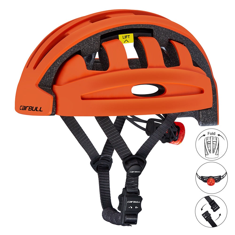 Innovative Folding Helmet Bicycle Scooter Skating LED Light Bike Accessories