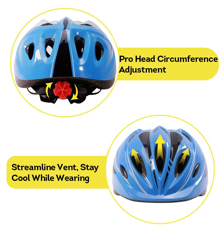 Kids Bicycle Helmet Cycling Climbing Skating Outdoor Sport Bike Accessories - Solid Colour