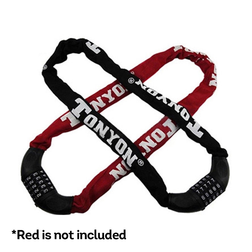 Bicycle Chain Lock W/ 5-Digit Password Cloth Cover Mountain Bike Accessories