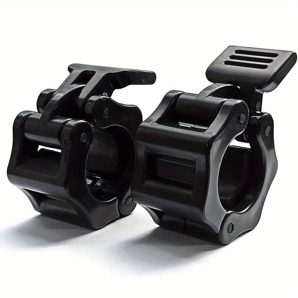 JMQ FITNESS 1 Pair Plastic Olympic Barbell & Dumbbell Collars Barbell Accessories - Black