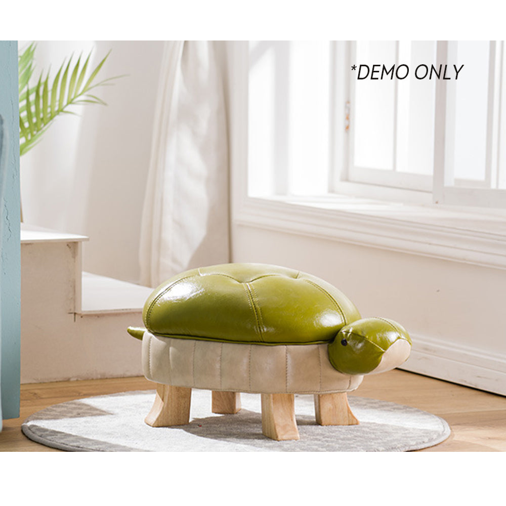 MASON TAYLOR Turtle-shaped PU/Genuine Leather Shoe Bench/Children's Stool