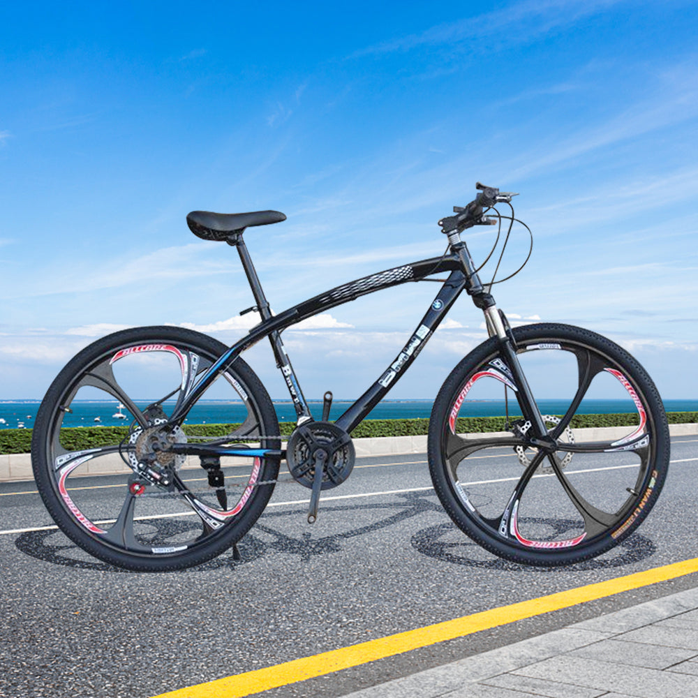 AKEZ 24-inch 30 Speed Bike High Carbon Steel - Black