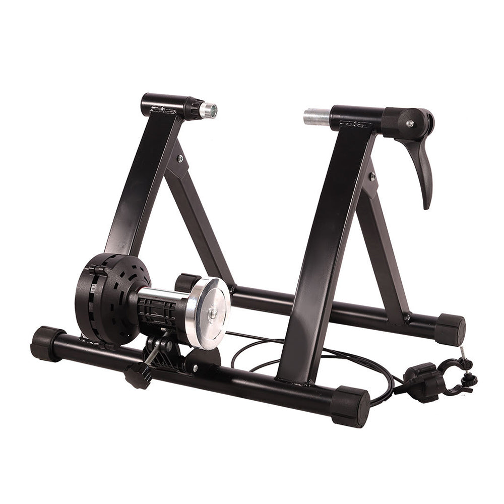 AKEZ Magnetic Indoor Riding Bike Trainer Stand Noise Reduction - Black