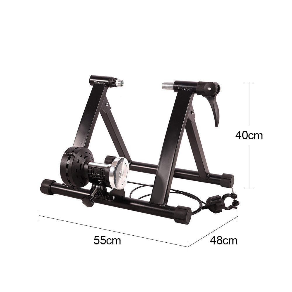 AKEZ Magnetic Indoor Riding Bike Trainer Stand Noise Reduction - Black