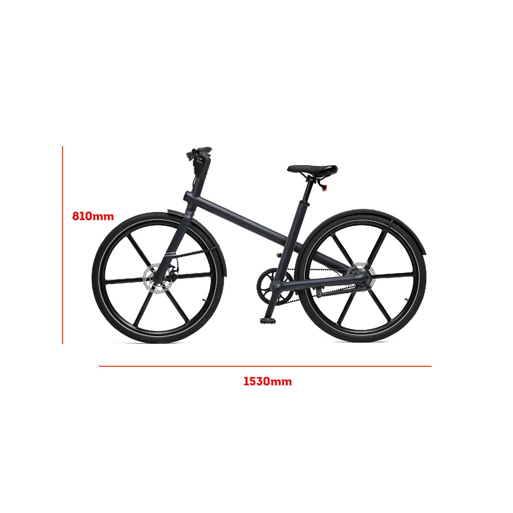 27.5 Inches 36V 12AH Electric Bike City Bike Bicycles Assisted Bicycle Black Max Range 85KM