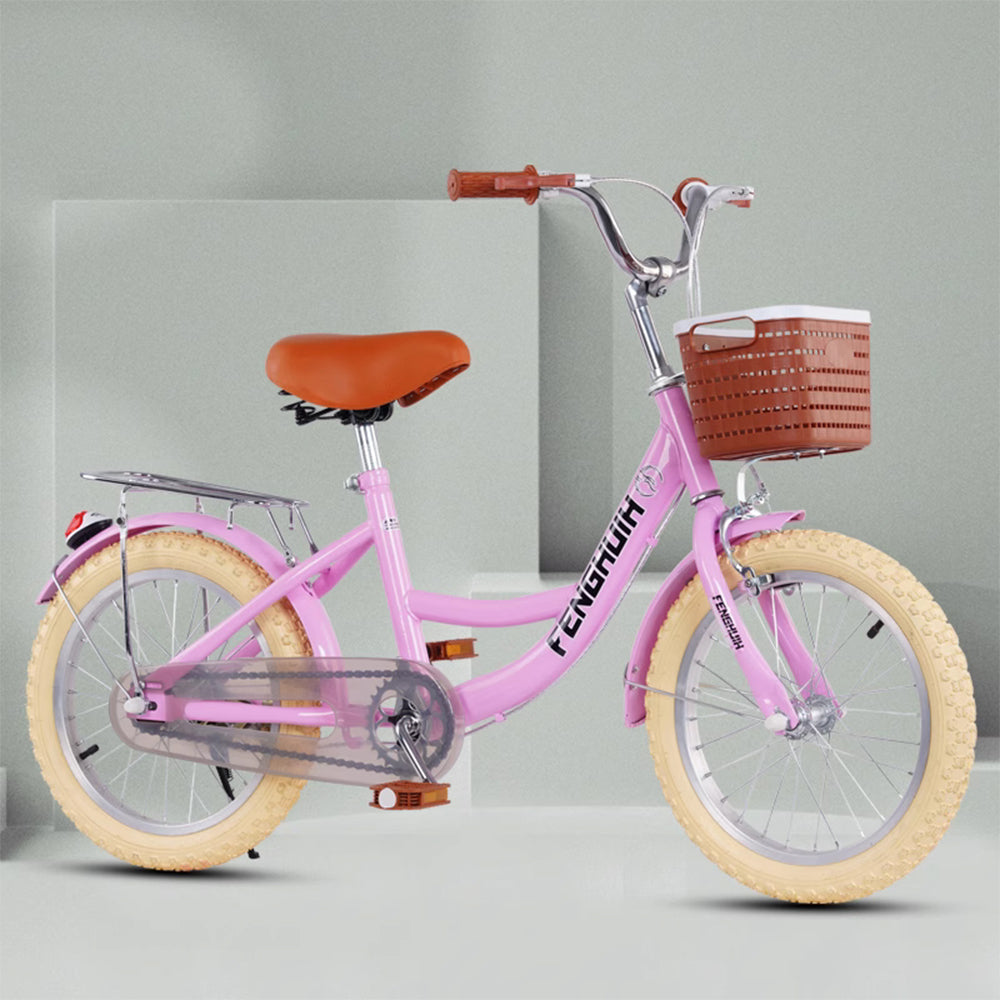 AKEZ 18-inch Bicycle Bike For Young Adult Children - Pink