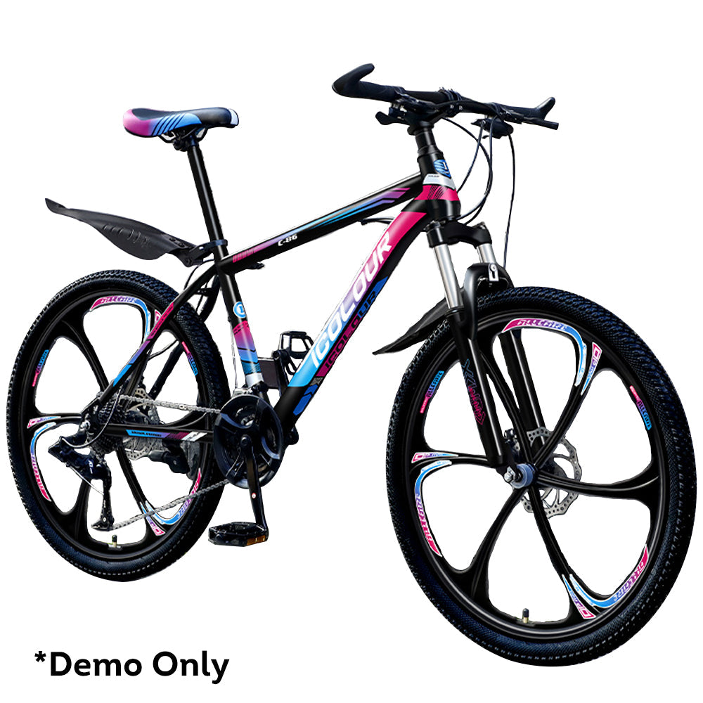 AKEZ 26-inch 21 Speed Bicycle Bike For Young Adult - Colorful