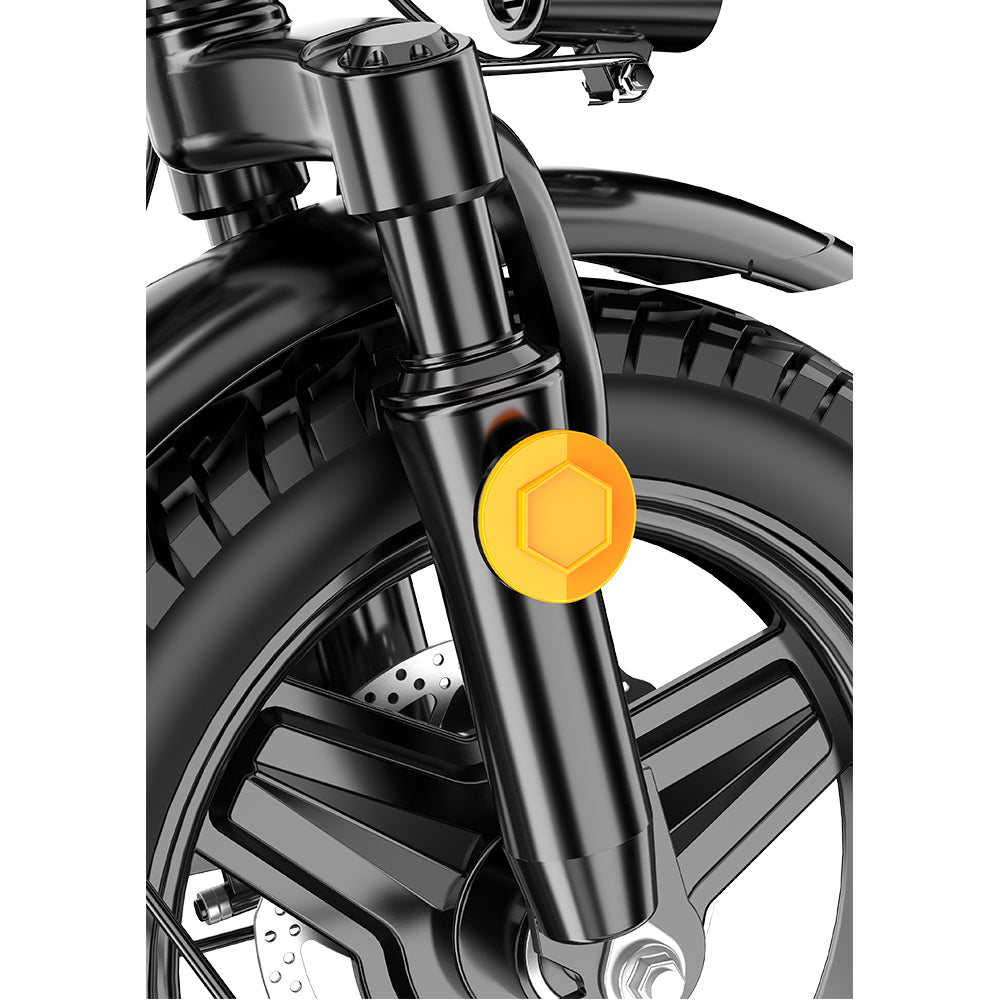 AKEZ ESBIKE-11 400W 48V 10AH Foldable Electric Bike LED Display Device - Black